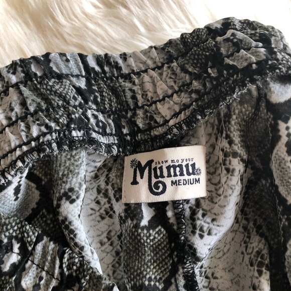 Show Me Your Mumu Tass Party Snakeprint Pants M - Picture 8 of 10